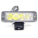 HJG 4 LED Fog Light for Bikes and Cars High Power, Heavy clamp and Strong aluminum. (4 LED Fog Single)