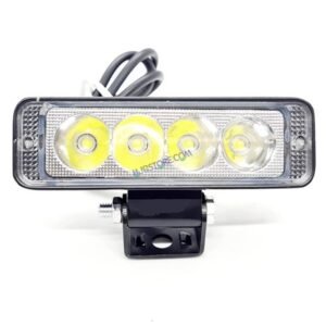 HJG 4 LED Fog Light for Bikes and Cars High Power, Heavy clamp and Strong aluminum. (4 LED Fog Single)