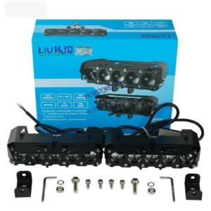 HJG Future Eyes 5 Lens 150W 5 Lens MEGA DRIVE Fog Light For Bike/Car/Thar/Jeep ( Cool White, 75W each * 2 = 150W Total ) - Pack of 2 Future Eyes 5 Lens