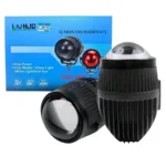 HJG New J37 Single Projector Lens 2pc Foglight Single LED Projector Fog Lens 60W with Red DRL Foglight Ultra Wide Dual Intensity LED Fog Lights White/Yellow/Red DRL Projector...