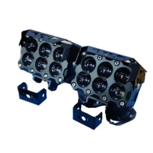 HJG ORIGINAL 180W 6 Future Lens MEGA DRIVE Fog Light For Bike/Car/Thar/Jeep ( Cool White, 90W each * 2 = 180W Total ) - Pack of 2