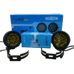 HJG Original 70W CREE 140W Dual Color Yellow/White LED Fog Lights with Wiring Harness Kit light Yellow Filter Cap Waterproof Light for Bikes, Cars, Jeeps Yellow Filter Cap