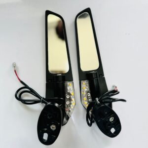 Wings mirror with indicator visor fiting